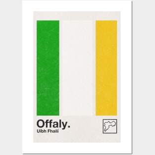 County Offaly / Original Retro Style Minimalist Poster Design Posters and Art